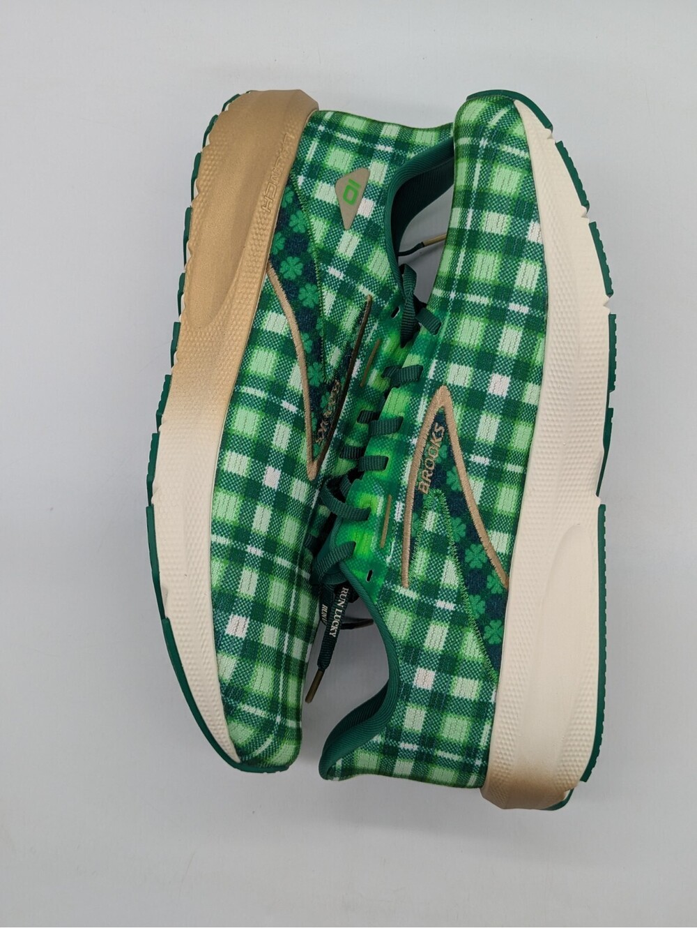 Brooks Launch 10 Run Lucky Clover Green Mens Size 11 Running Shoes 1104091D344 - Picture 7 of 9